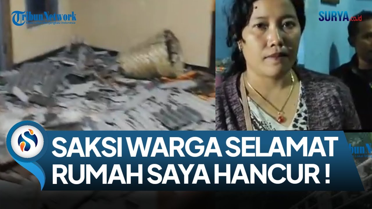 MENAHAN TANGIS, IBU INI BERSYUKUR MASIH SELAMAT MESKI RUMAHNYA HANCUR AKIBAT LEDAKAN PETASAN BLITAR