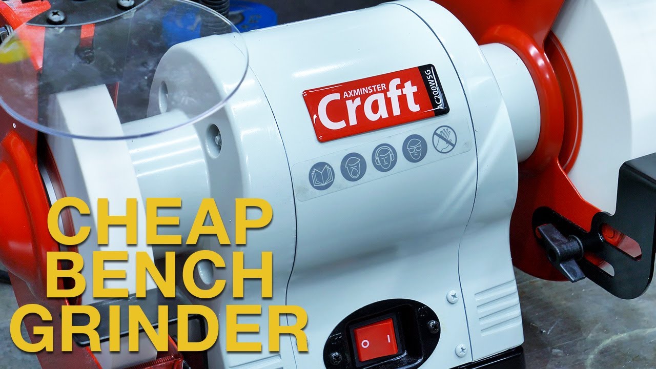 Good cheap bench grinder. Axminster Craft AC200WSG. unboxing