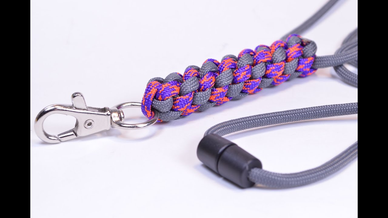 Make a Round Crown Sinnet Neck Lanyard with Break Away Buckle - BoredParaocrd