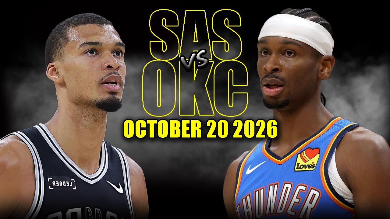 San Antonio Spurs vs Oklahoma City Thunder Full Game Highlights - October 20, 2026 | NBA Season