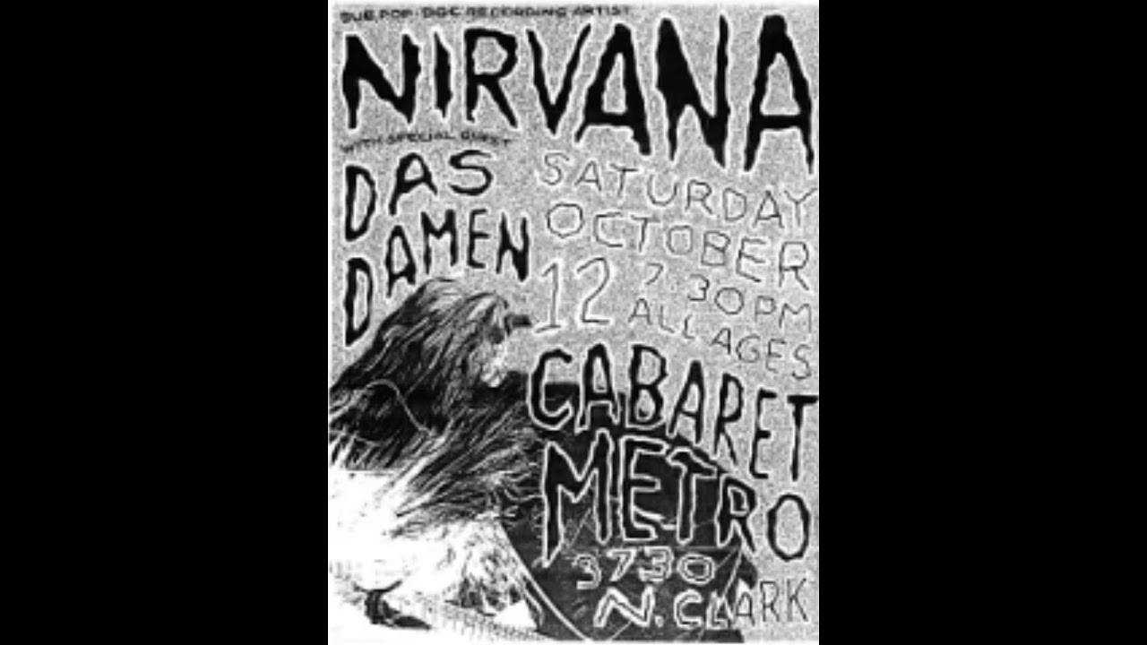Nirvana Lithium 10/12/91 Cabaret Metro Chicago  ￼