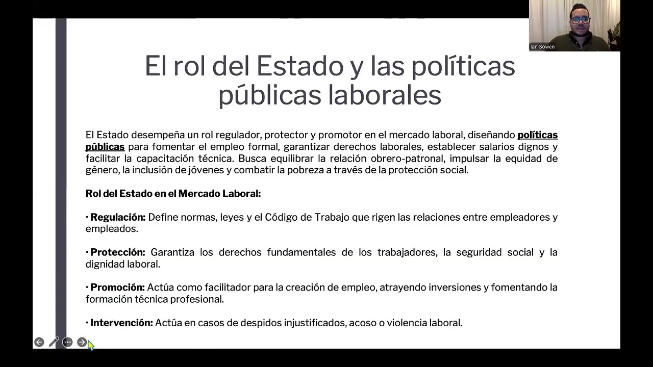 Unidad I - Fundamentos, Principios y Fuentes de Derecho Laboral - Prof. Ian Bowen