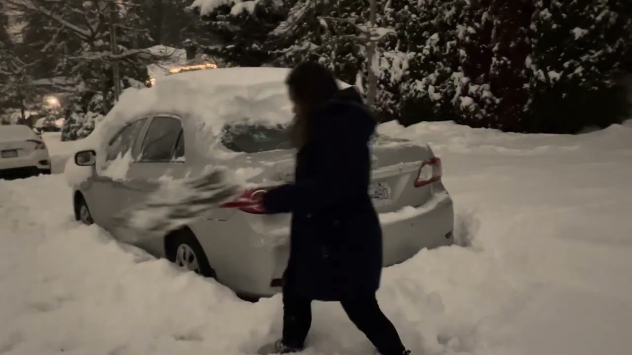 Car cleaning At Snow Vancouver 18th Jan 2024