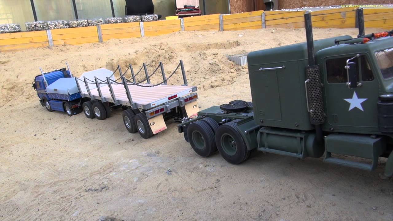 RC Truck stuck! Failed rescue action! US Army truck in trouble!