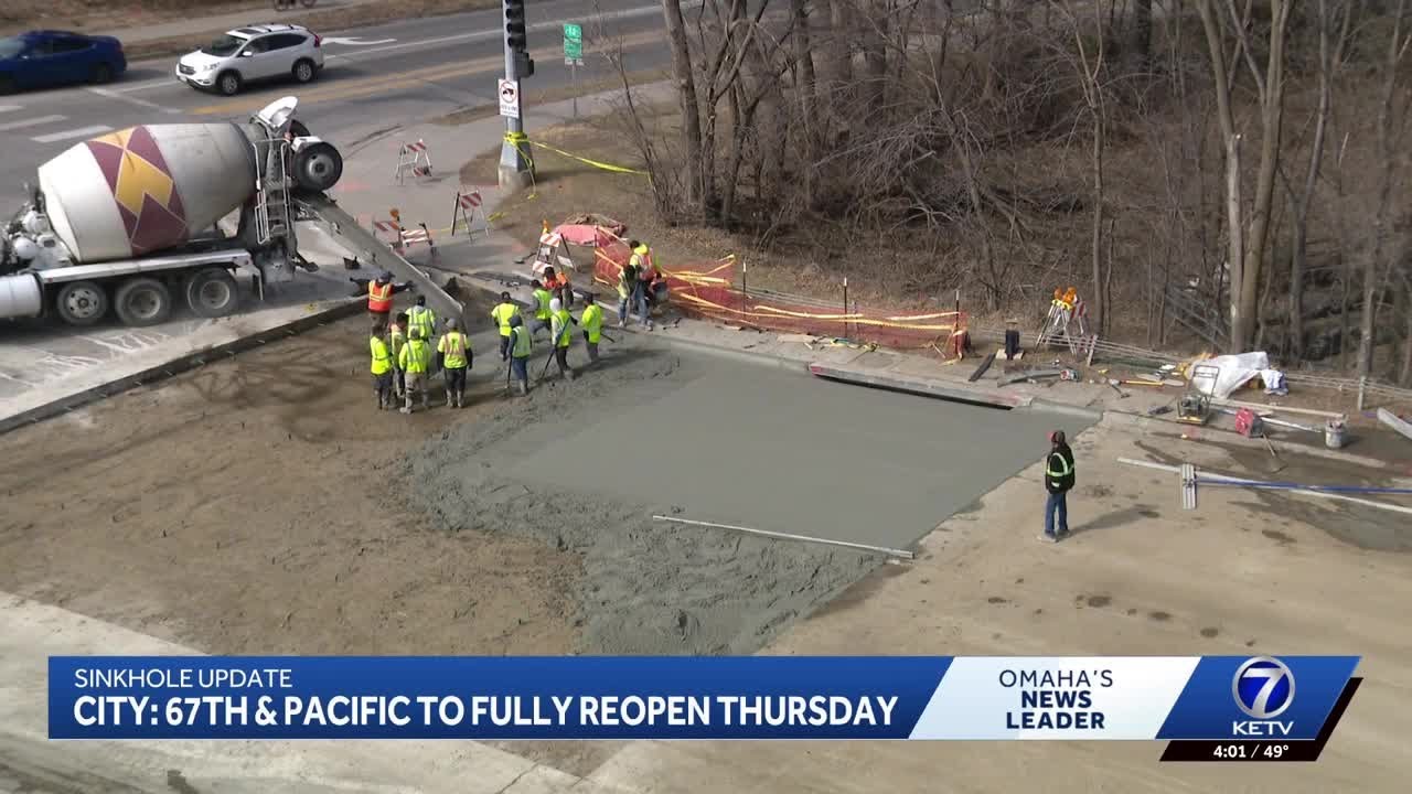Omaha officials say Pacific Street will fully reopen Thursday