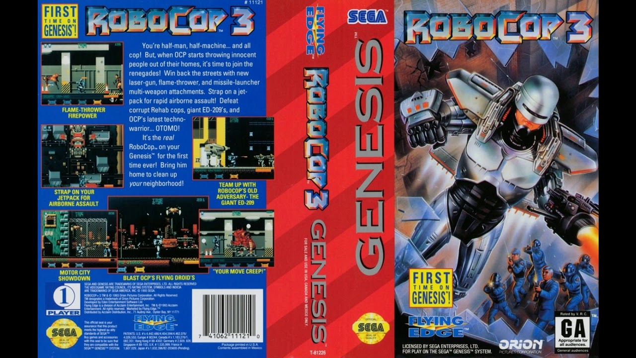 [SEGA Genesis Music] Robocop 3 - Full Original Soundtrack OST
