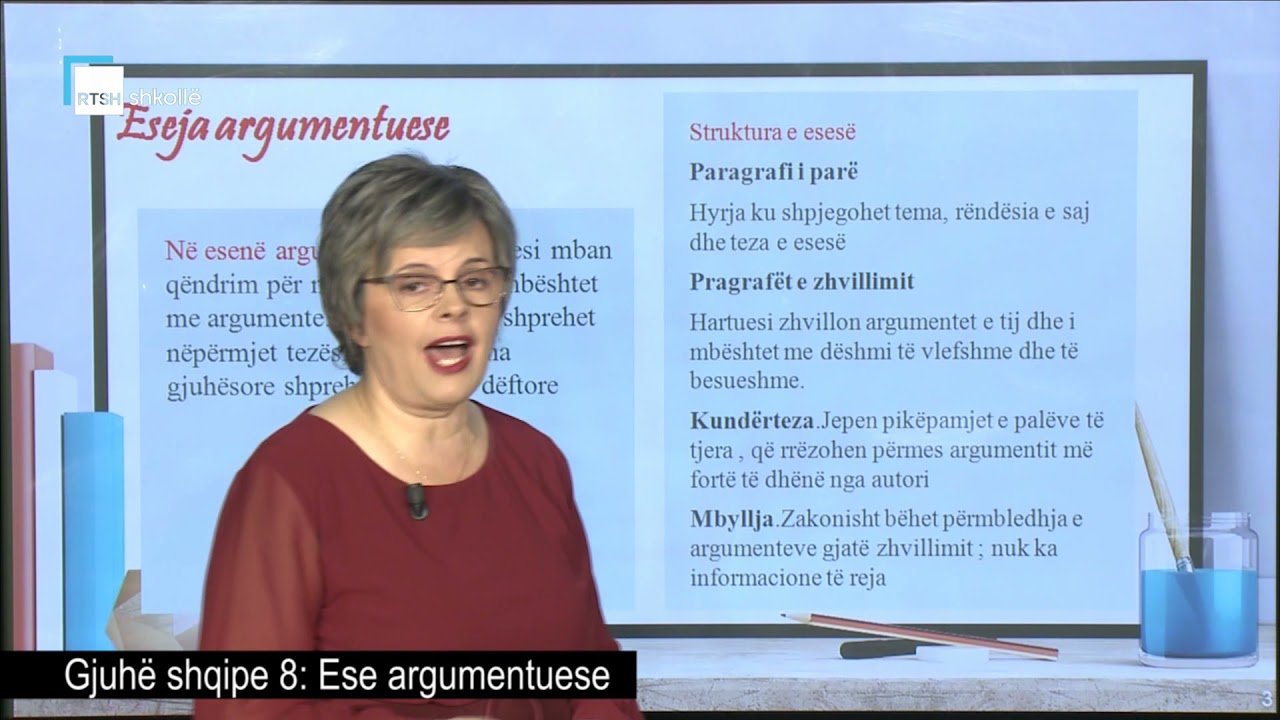Gjuhë shqipe 8 - Ese argumentuese