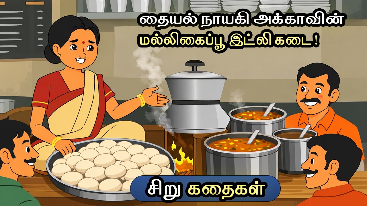 தையல் நாயகி அக்காவின் 'மல்லிகைப்பூ' இட்லி கடை ! | Moral Stories | Binky Bo   #tamilstories