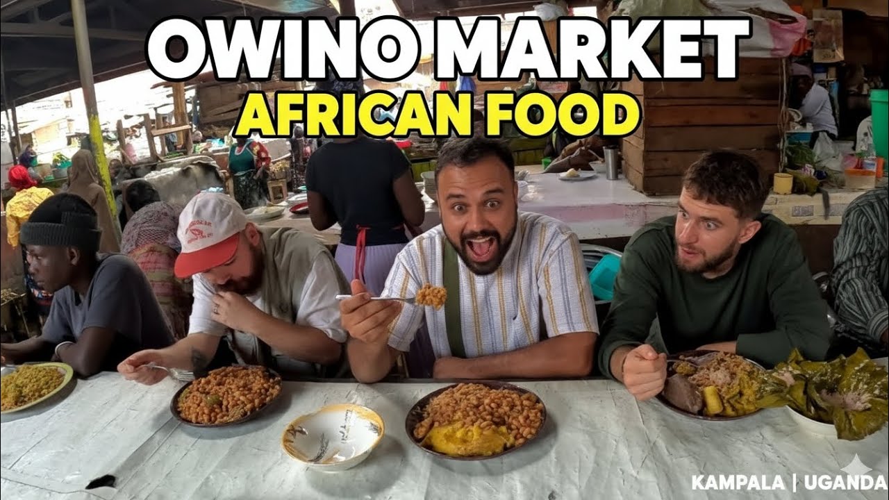 What African Food I Ate at Owino Market Kampala? | Uganda