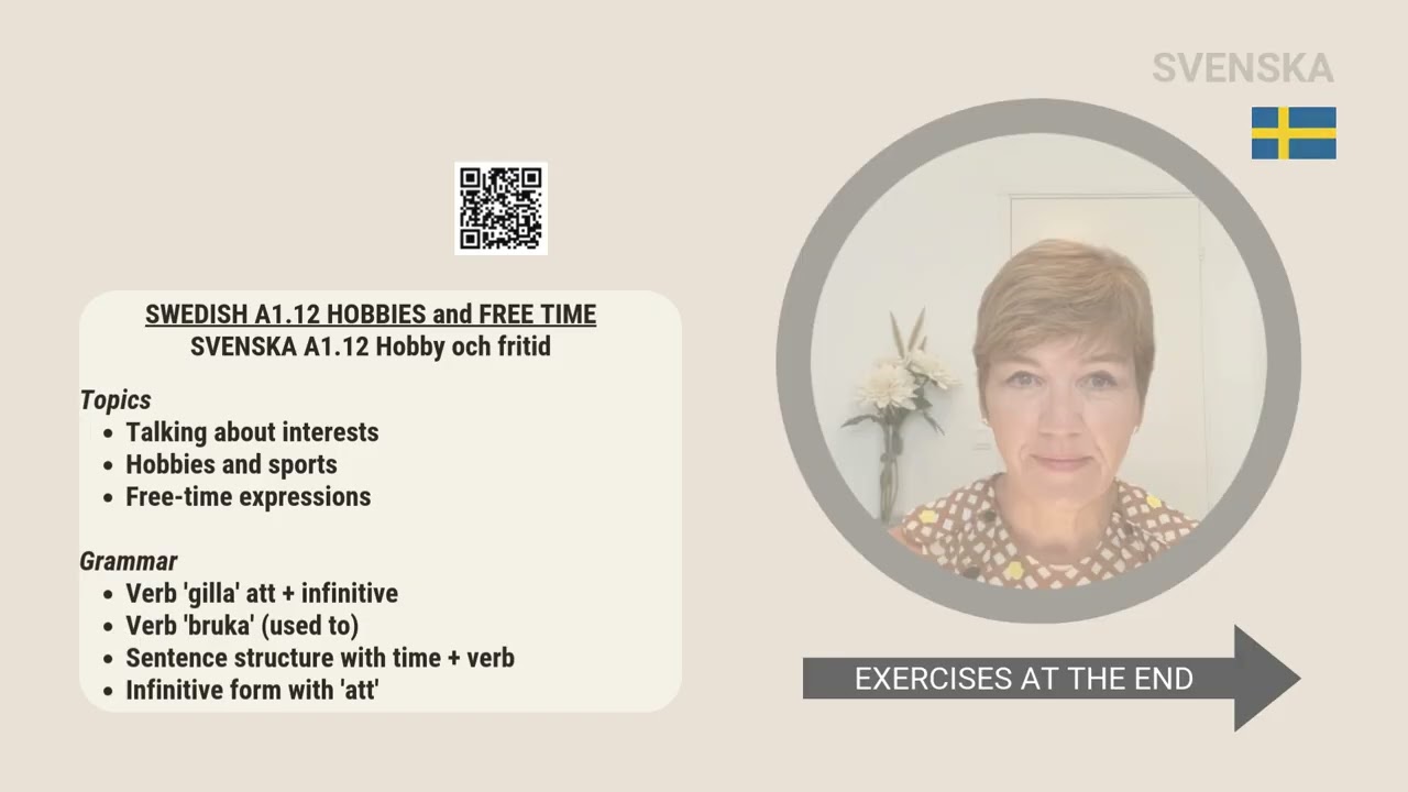 SWEDISH sample video - Beginner level for people interested in learning Swedish.