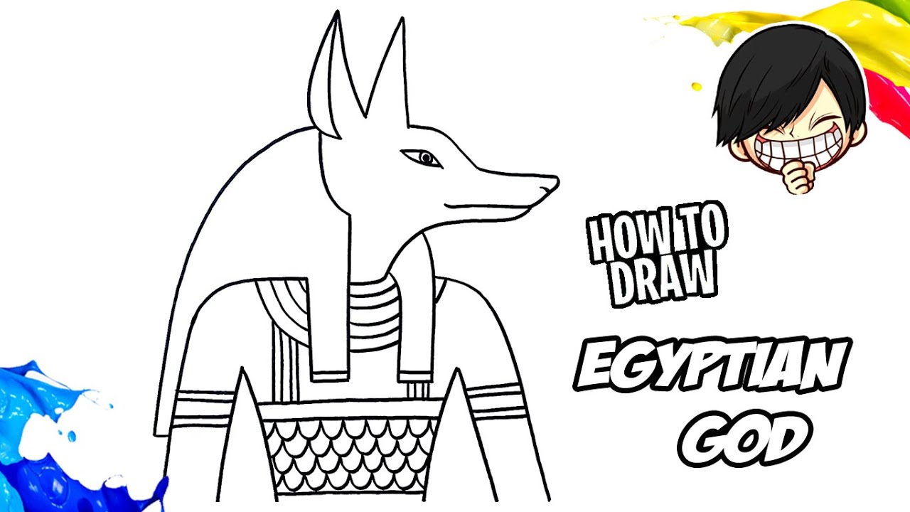How to draw Ancient Egyptian God