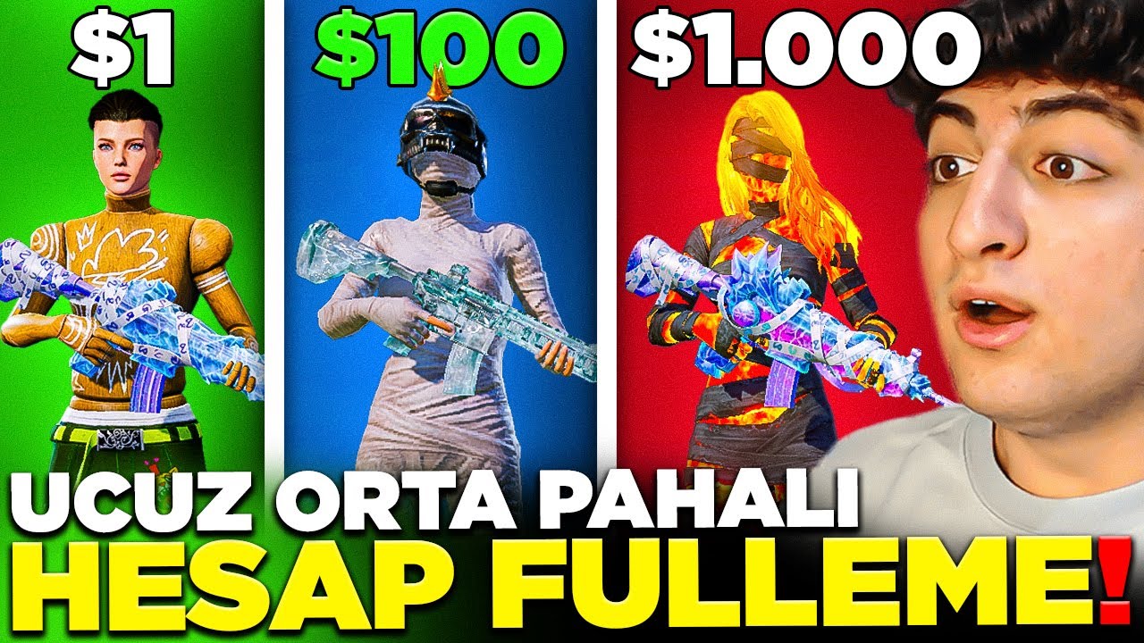 UCUZ ORTA PAHALI TAKİPÇİ HESAP FULLEME! (REKOR KIRDIK?? 😲) | PUBG Mobile