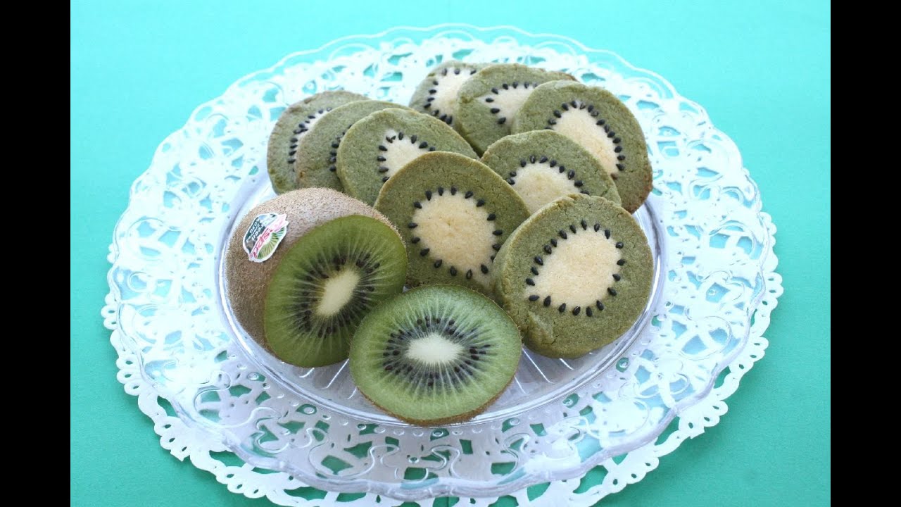 How to make Kiwi cookies なんちゃってキウイクッキー　Recipe