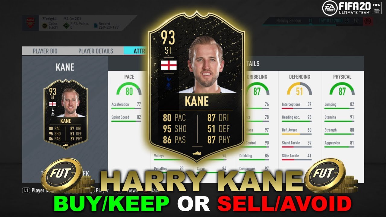 FIFA 20 ULTIMATE TEAM - HARRY KANE REVIEW BUY/KEEP OR AVOID/SELL
