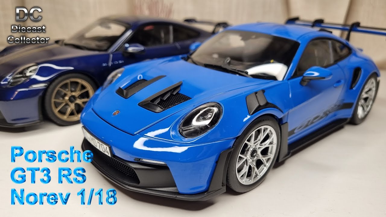 НОВЫЙ и УЛУЧШЕННЫЙ - Norev - Porsche 911 (992) GT3 RS (2023) - литьё под давлением 1/18 - подробн...