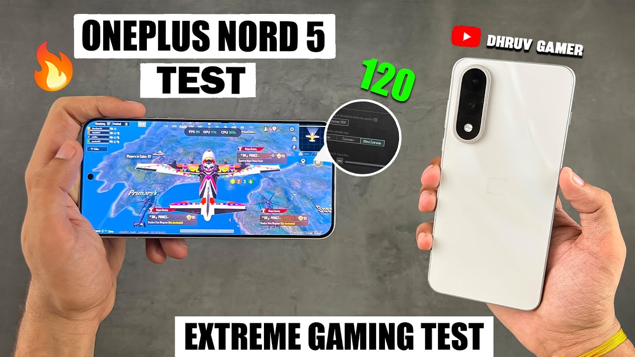 OnePlus Nord 5 - BGMI 120 FPS Test 🔥 BGMI 3.9 Update