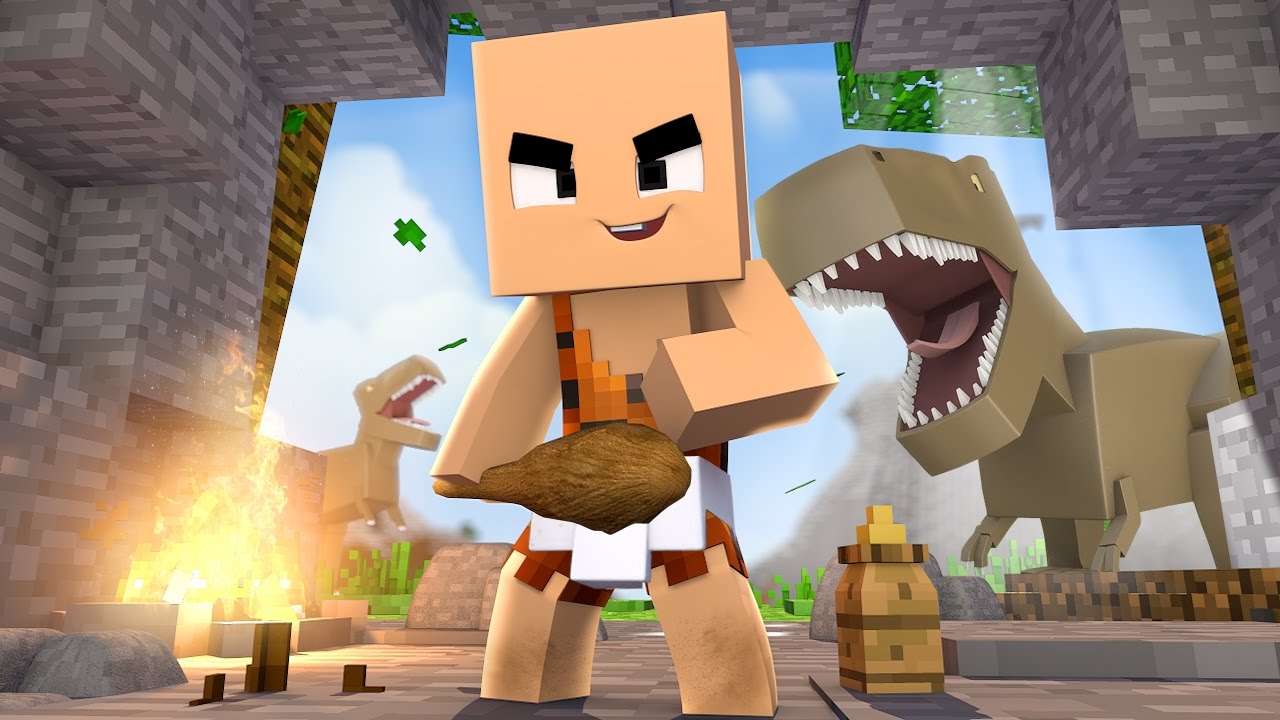 Minecraft - WHO'S YOUR DADDY?! ‹ BEBÊ NA ERA DOS DINOSSAUROS! › (Baby in Age of Dinosaurs)
