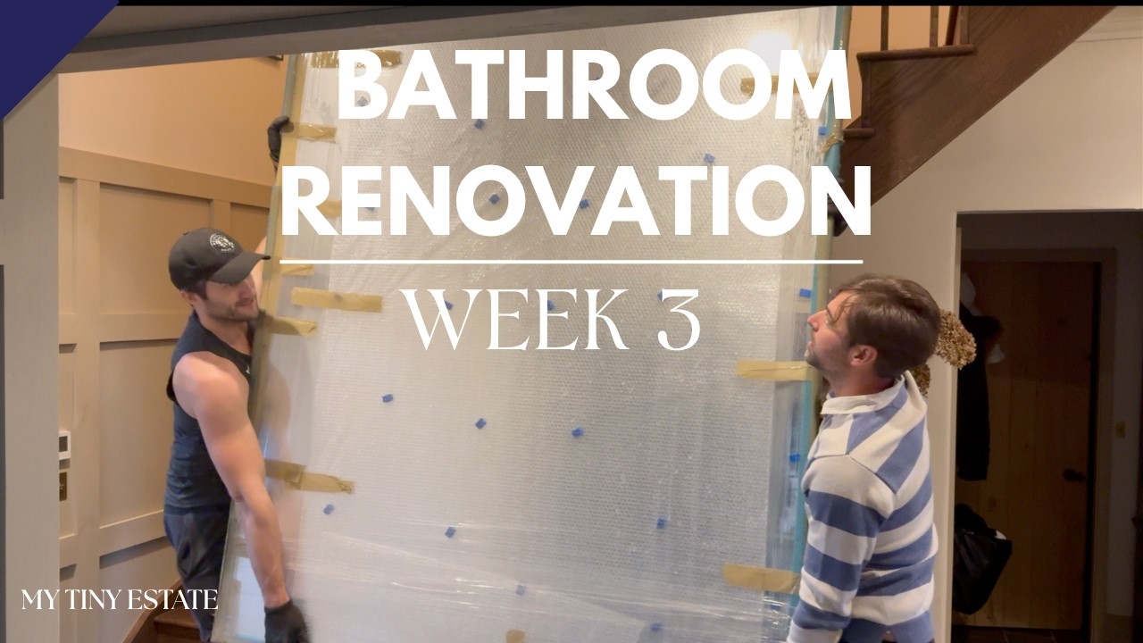Installing a Giant Bathroom Mirror on a Budget + Blenheim Palace Garden Tour | UK Home Renovation
