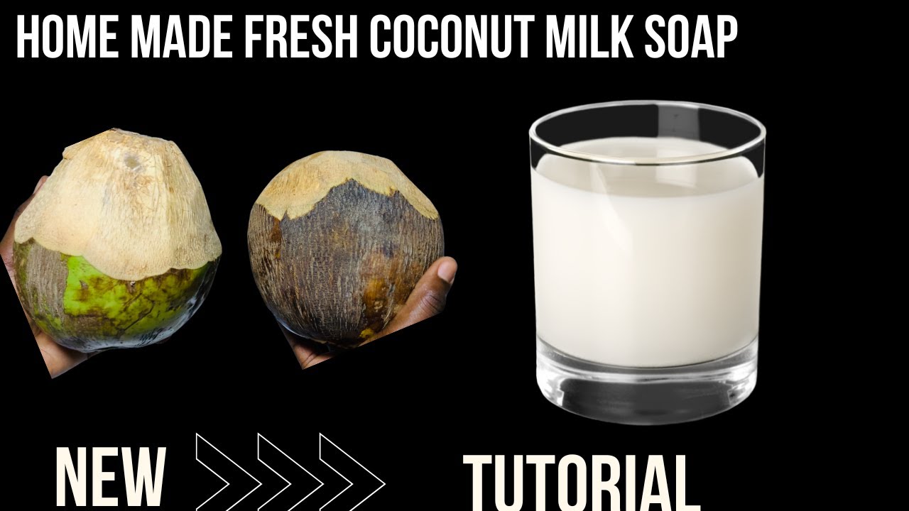 How to make homemade coconut milk soap with fresh coconut