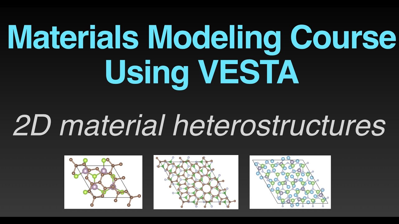 Announcement: Special Course on Using VESTA to Make on 2D Material Heterostructure Models