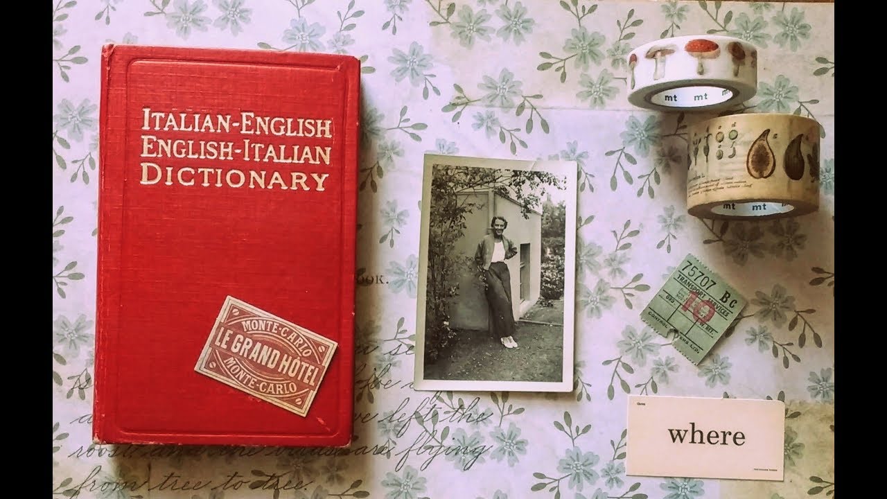 Junk Journal - Red Dictionary, rebound book, travel journal
