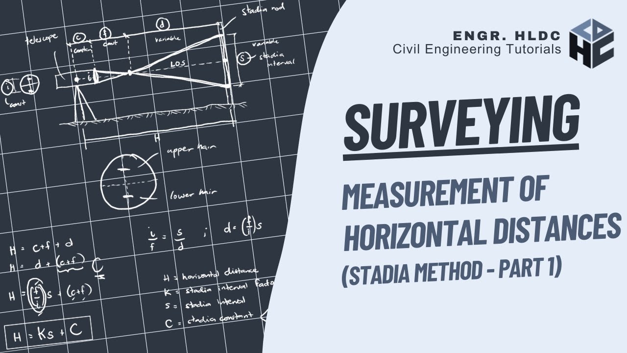 Elementary Surveying | Measurement of Horizontal Distances | Stadia Method (Part 1)
