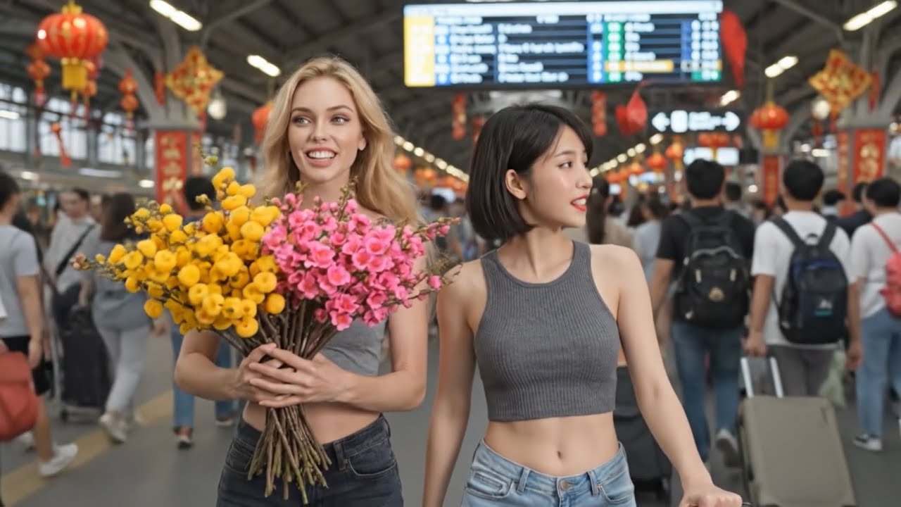 NHẠC TẾT 2026 BASS GÁI TÂY VỀ Việt Nam! ĂN TẾT CĂNG NÉT