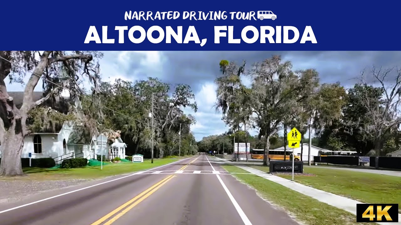 🚗✨ Scenic 4K Drive Through Altoona, Florida | Peaceful Country Roads & Natural Beauty 🌳☀️