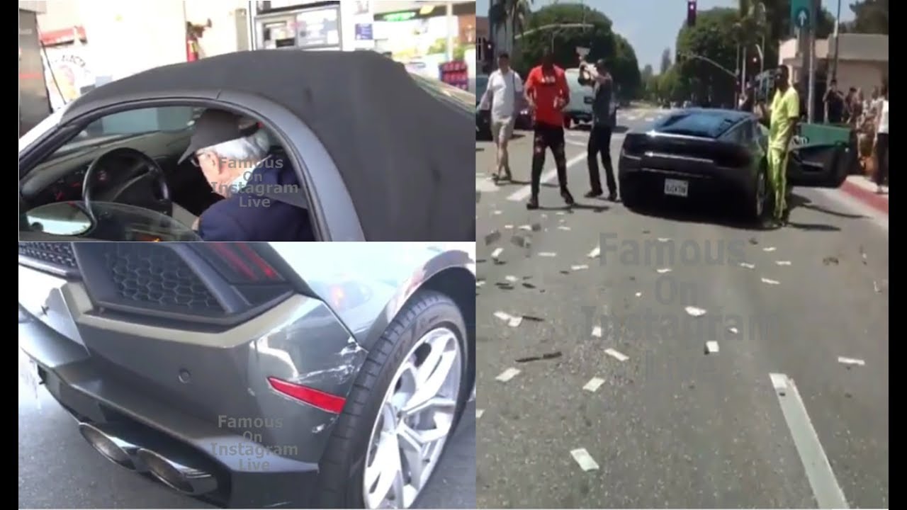 Old Man Hit the $250k Lil Boosie's Lambo at Rodeo Drive & Throws Money at Rich People of Beverly H!