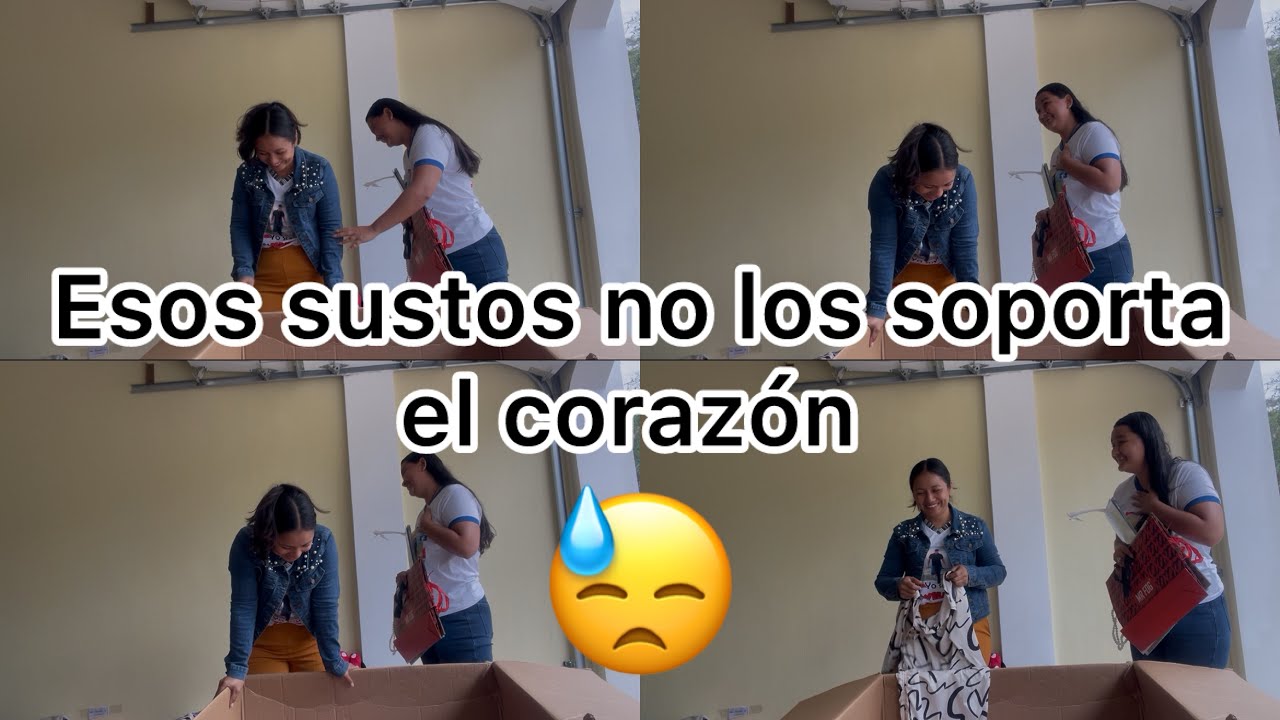 🟣Pobrecitas las chicas🥹vean qué tremendo susto llevaron miéntras abrian una caja😱🥹