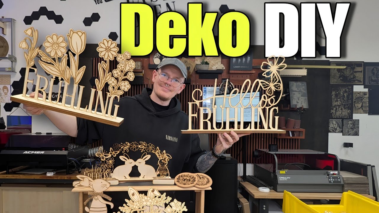 🌸DIY Frühling aus dem Laser! 7 kreative Projekte mit dem OMTech 747