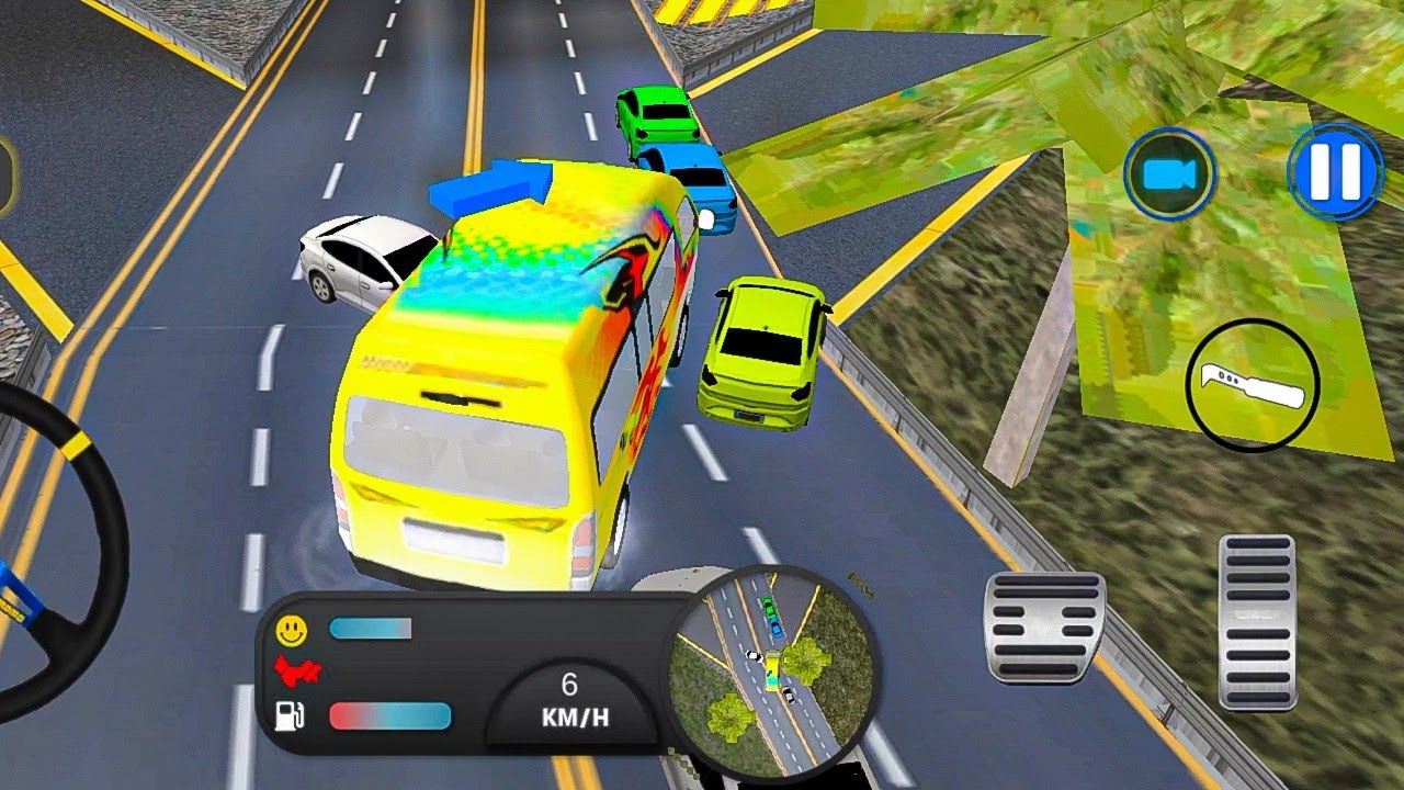 Us Van Simulator Mini Bus 3D || Highway Mode || Game Play 