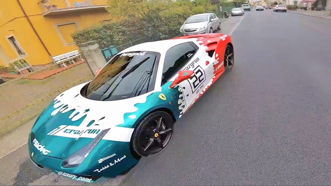 RIMASTO A PIEDI SULLA FERRARI 488 DURANTE LA GARA!