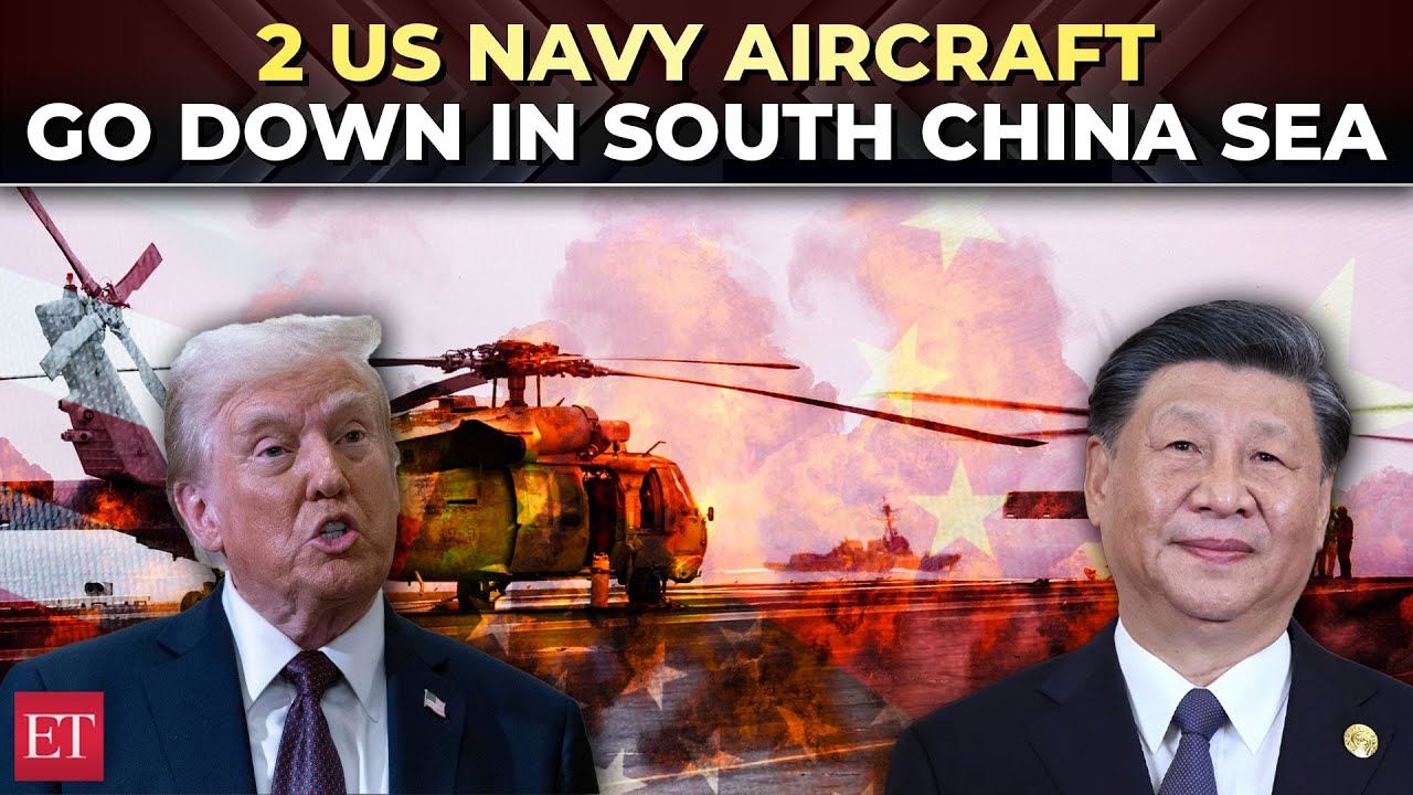 South China Sea tensions explode! US Navy helicopter and fighter jet crash ahead of Trump-Xi meet