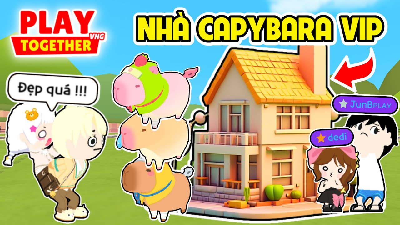 PLAY TOGETHER | BEDY HOẢNG HỐT VÌ NHÀ CAPYBARA NÀY KHI ĐỘT NHẬP NHÀ POPE TEAM
