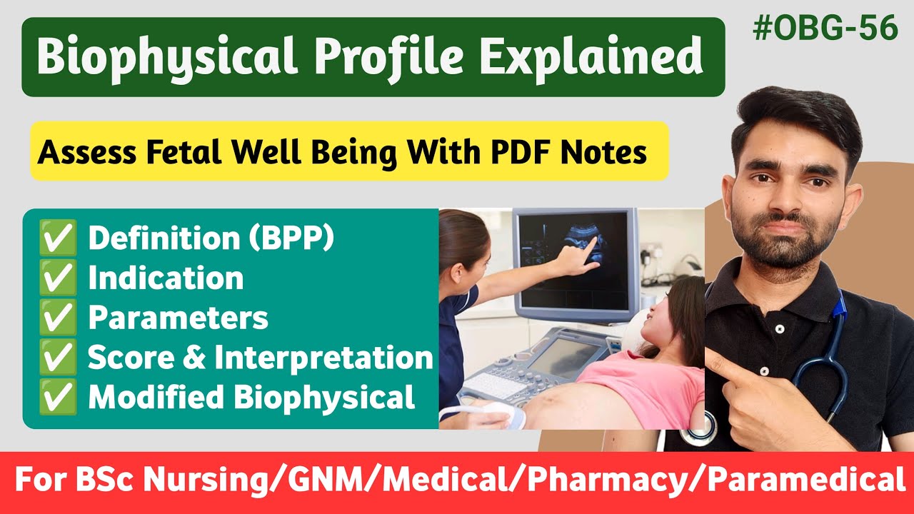 Biophysical Profile Ultrasound in Hindi | Biophysical Profile Score | Fetal Well Being Ultrasound