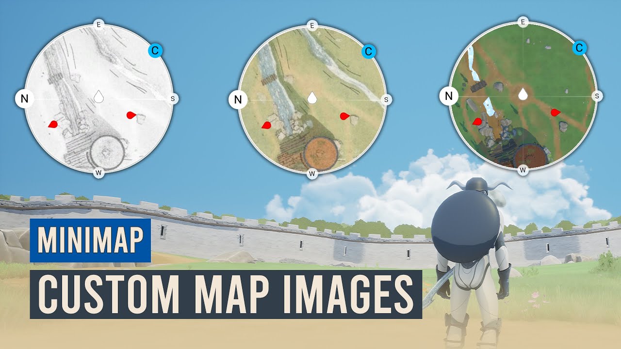 Unreal Mini Map - Custom Map Images - Unreal Engine 5 Action RPG #205