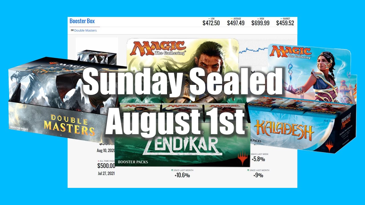 MTG Market Movers Sealed Sunday - August 1st - Booster Box Price Update! Kaladesh, Double Master Up!