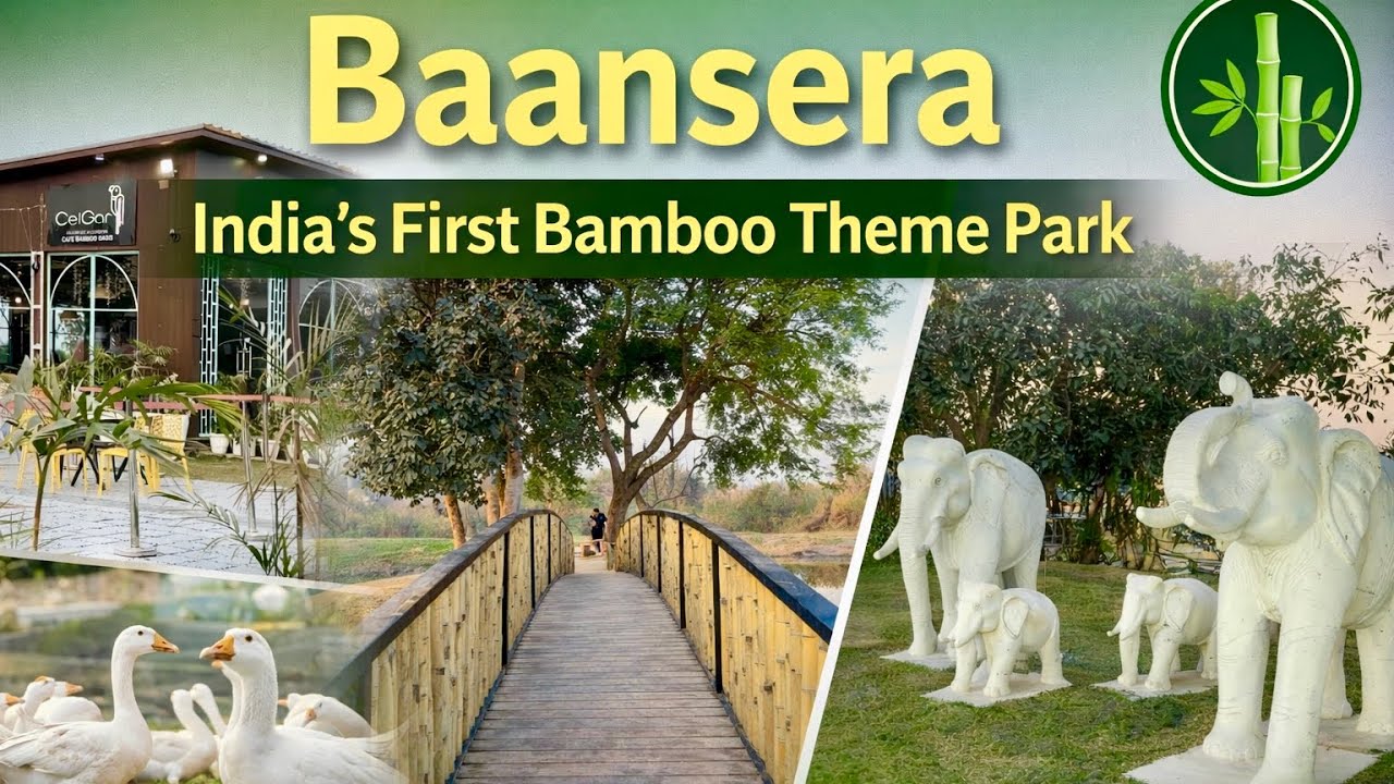 Exploring India’s First Bamboo Theme Park BAANSERA | Eco-Friendly Bamboo Park on Yamuna