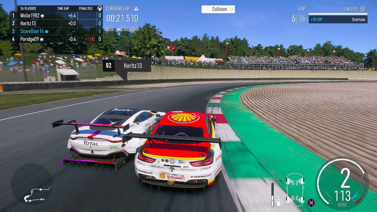 4 Cars Chasing P2 With Some Clean and Respectful Battles (Forza Motorsport)