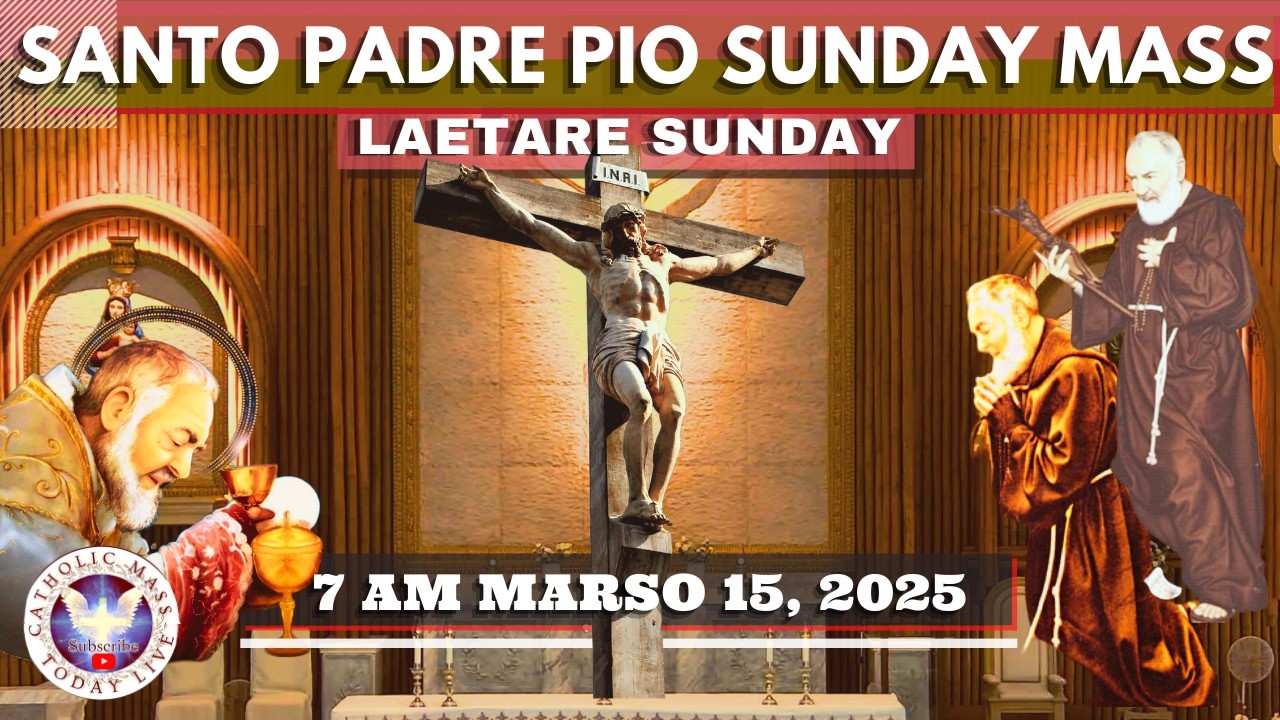 SUNDAY CHURCH FILIPINO LIVE MASS TODAY at Santo Padre Pio National Shrine ^ March 15, 2026  7AM