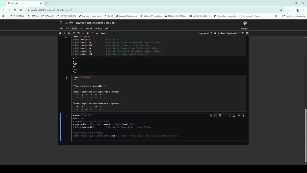 CADENAS DE TEXTO STRING (STR) - PYTHON