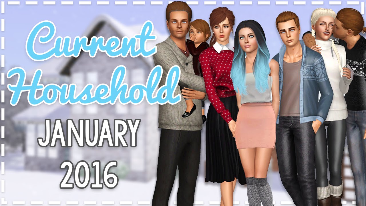 The Sims 3 Current Household: The Calvin Family (January 2016)