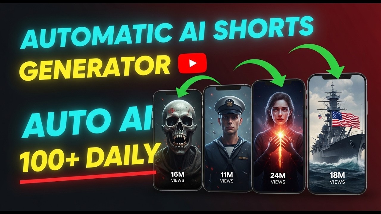 Generate 100+ AI Shorts in 1 Click (Free Automation Method)