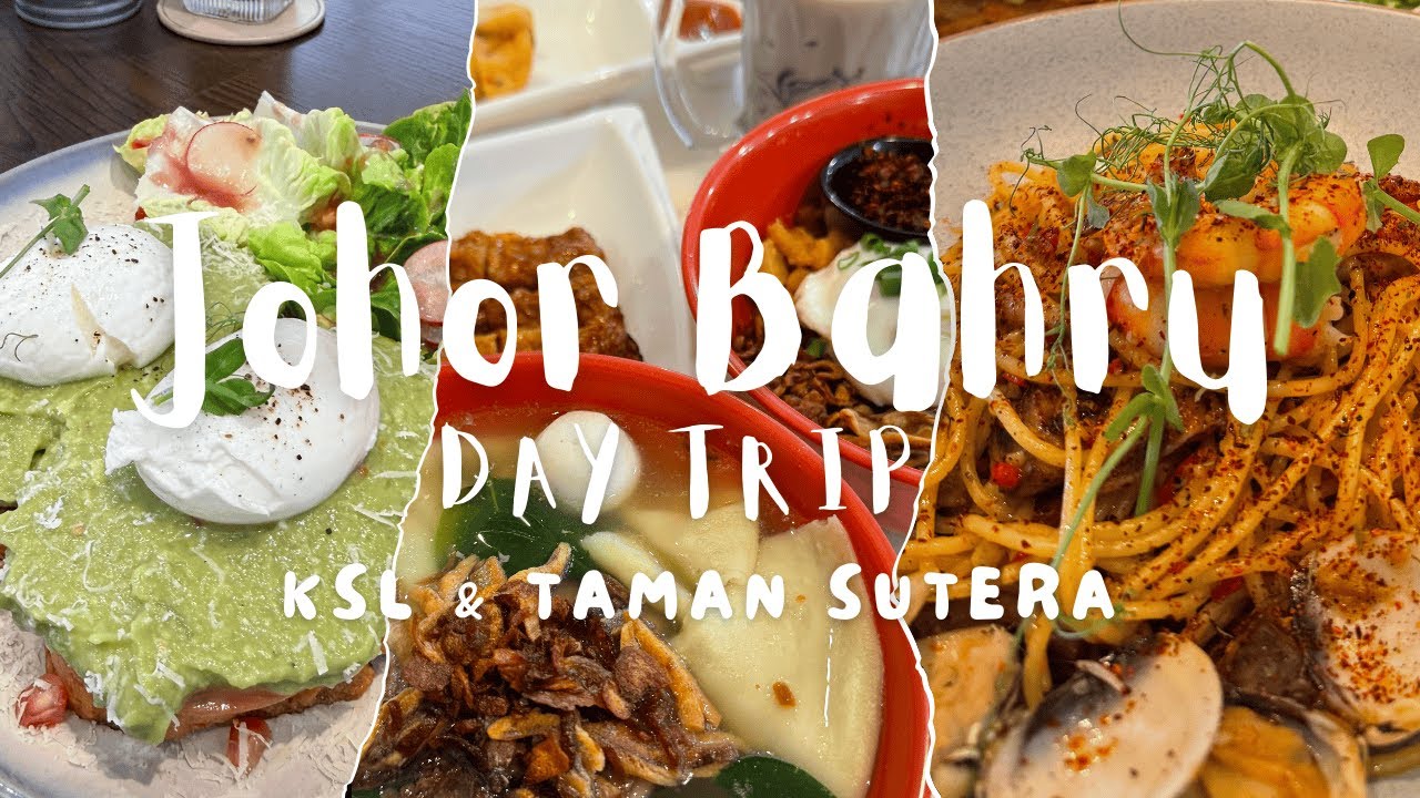 Johor Bahru Day Trip Food Vlog 🇲🇾 | KSL & Taman Sutera