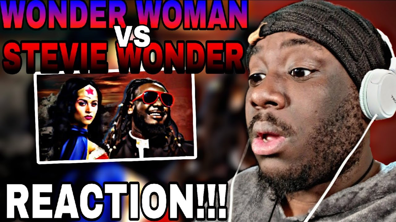 Wonder Woman vs Stevie Wonder. Epic Rap Battles of History(REACTION)