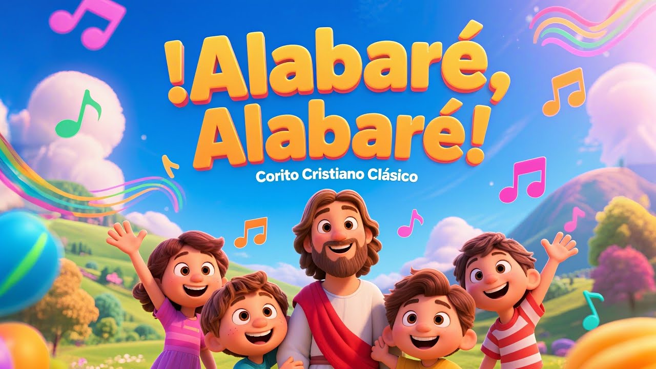 🎶 Alabaré, Alabaré 🙌 | Corito Cristiano Clásico Infantil 🎶