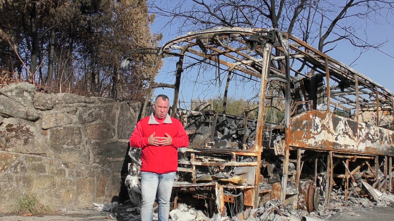 Montes de Chandebrito Nigran incendios forestales  otoño 2017.