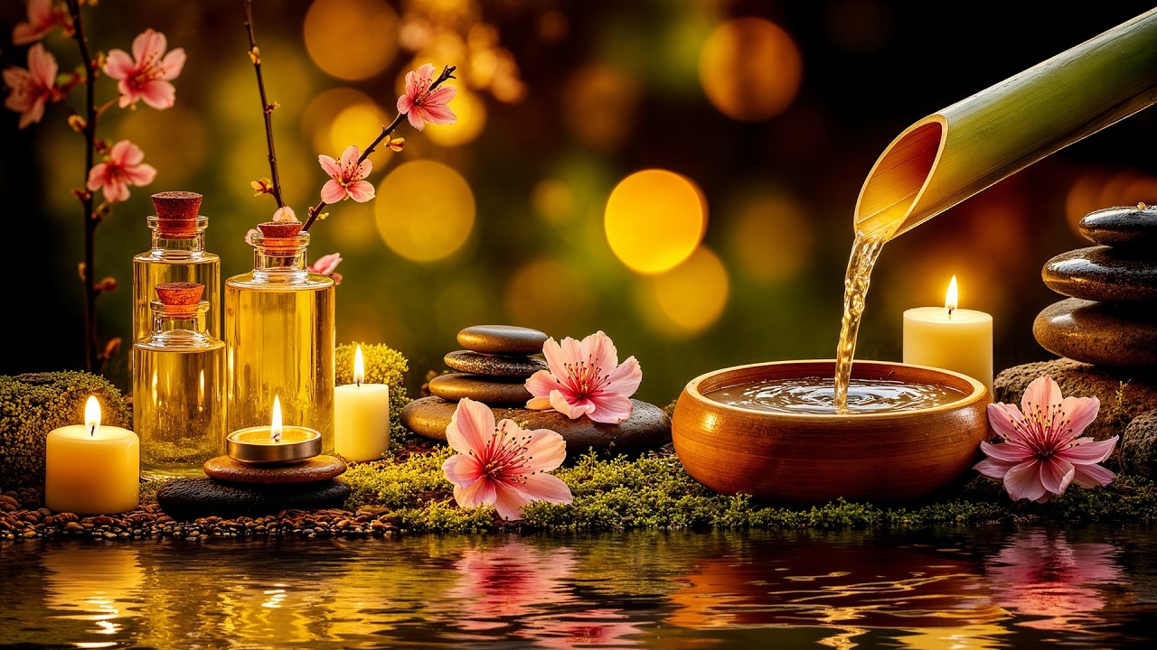 Relaxing Sleep Music 🌿 Calming Meditation, Soothing Water Sounds, Spa, Deep Sleep 😴