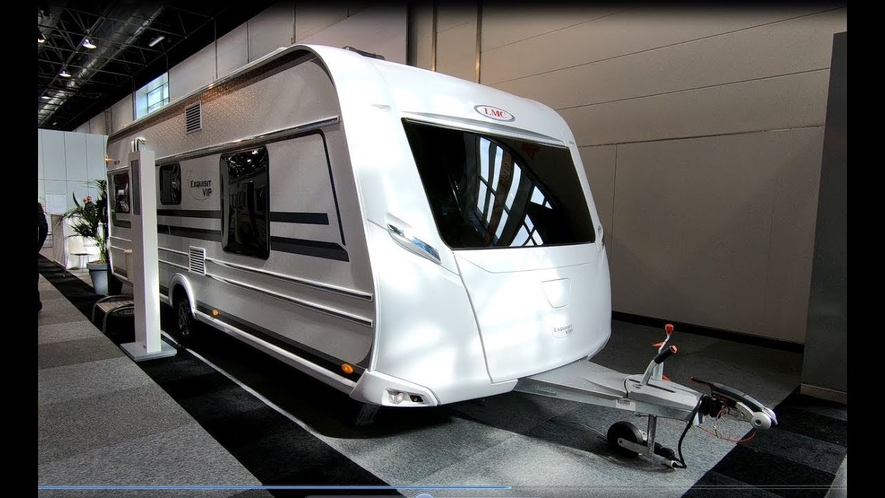 LMC Exquisit 595 VIP line RV Caravan Camping travel trailer walkaround and interior V0369